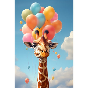 Giraffe Print on Painting